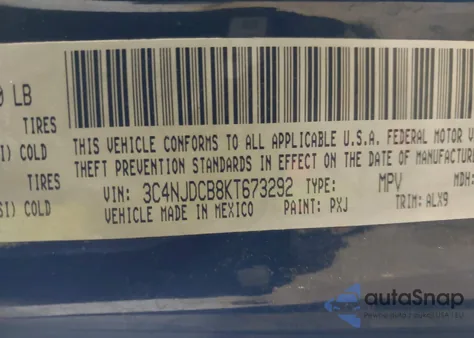 2019 Jeep Compass High Altitude 4X4 z USA, uszkodzony, nr VIN 3C4NJDCB8KT673292